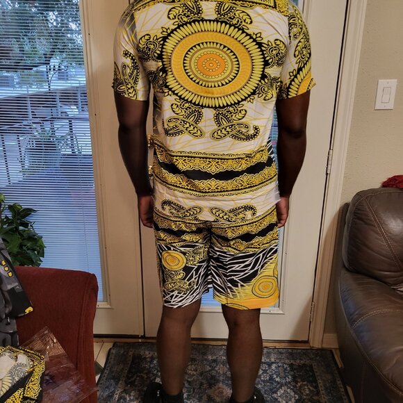 Unisex vintage wear- casual pool/ beach lounge 2 set- with side pockets. 4 Sizes - Picture 7 of 8